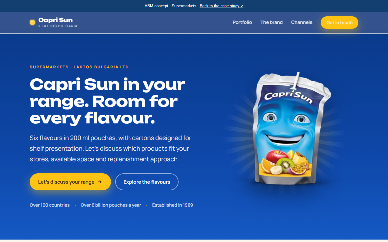Supermarkets variant using the original Capri Sun layout